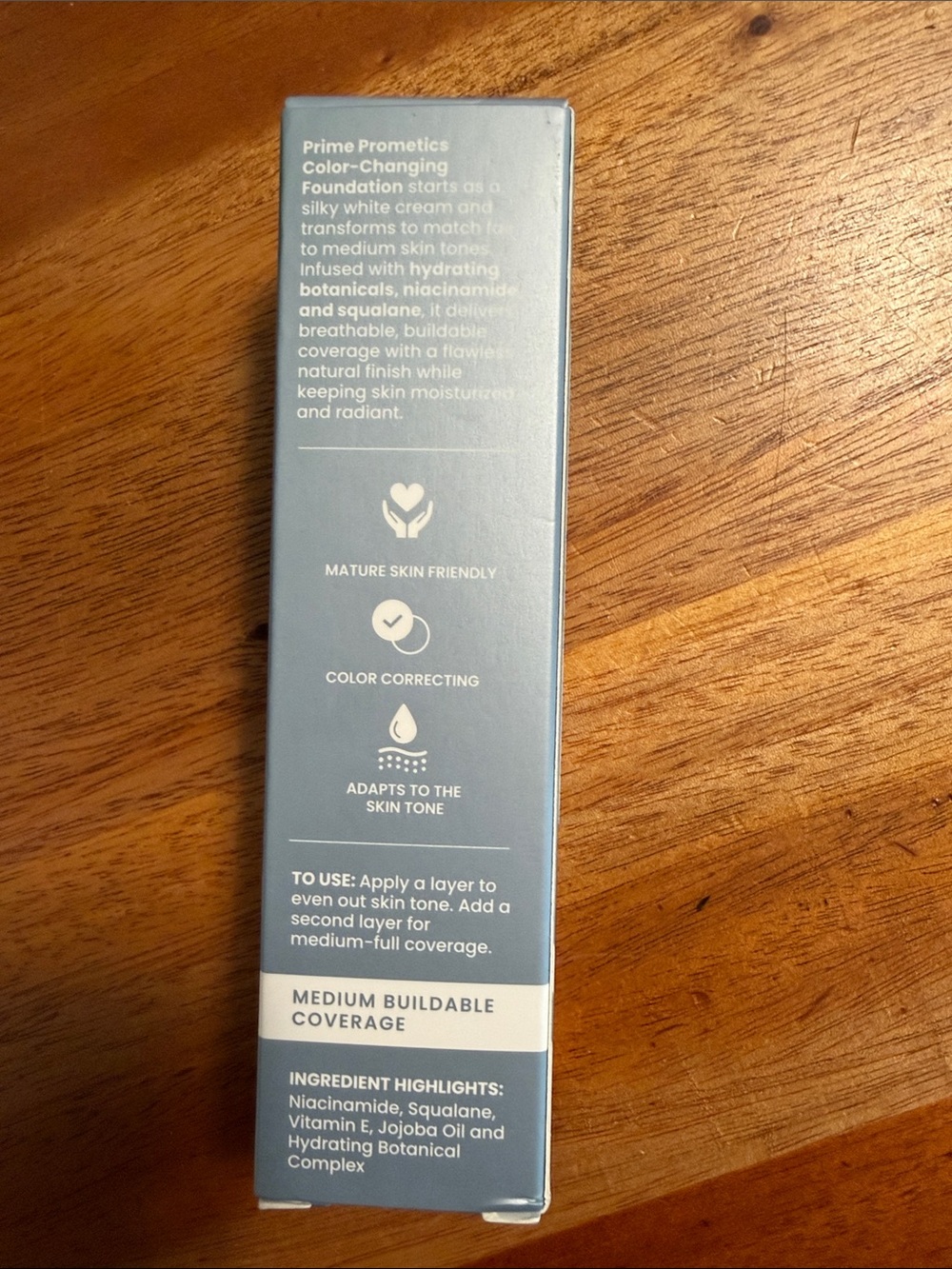 Prime Prometics Color changing foundation - medium skin tone NIB - Picture 2 of 2